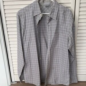 Old Navy Brown and Blue Checkered Shirt